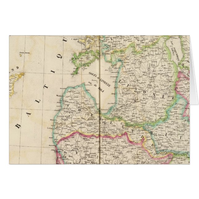 Ryssland, Europa 9 Hälsningskort (Framsidan Horizontal)