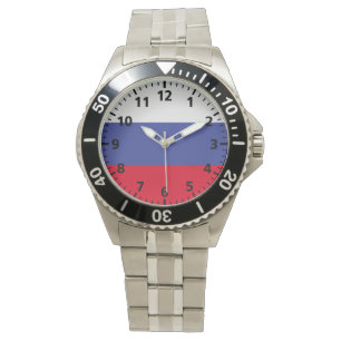 Ryssland flagga armbandsur