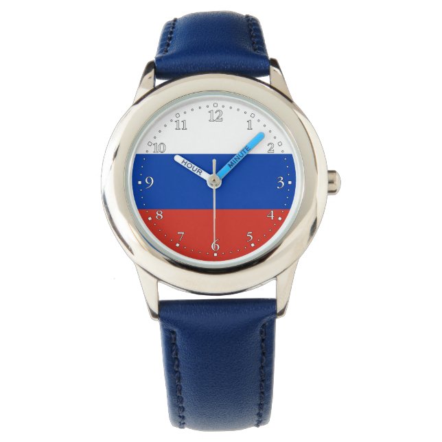 Ryssland Flagga Armbandsur (Framsida)