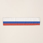 Ryssland Flagga Färg White Blue Red Stripe Sjal<br><div class="desc">Ryssland Flagga White Blue Red Stripe Scarf</div>