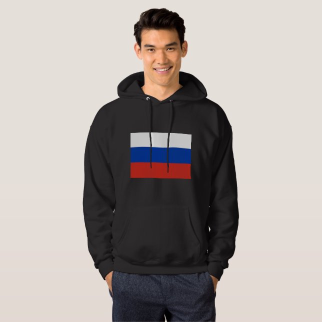 Ryssland flagga hoodie (Hel framsida)