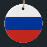 Ryssland flagga julgransprydnad keramik<br><div class="desc">En idealisk gåva till alla dem som är patriotiska i land!</div>