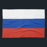 Ryssland Flagga Kökshandduk<br><div class="desc">Rysslands patriotiska flagga.</div>