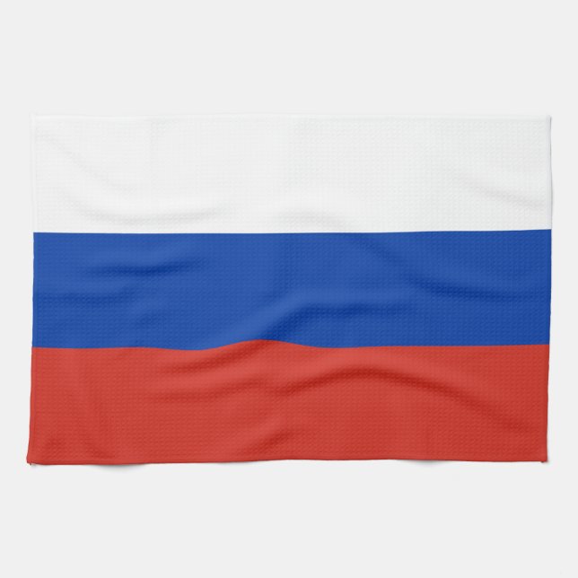 Ryssland Flagga Kökshandduk (Horisontell)