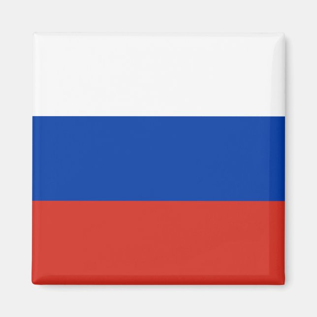 Ryssland Flagga Magnet (Framsidan)