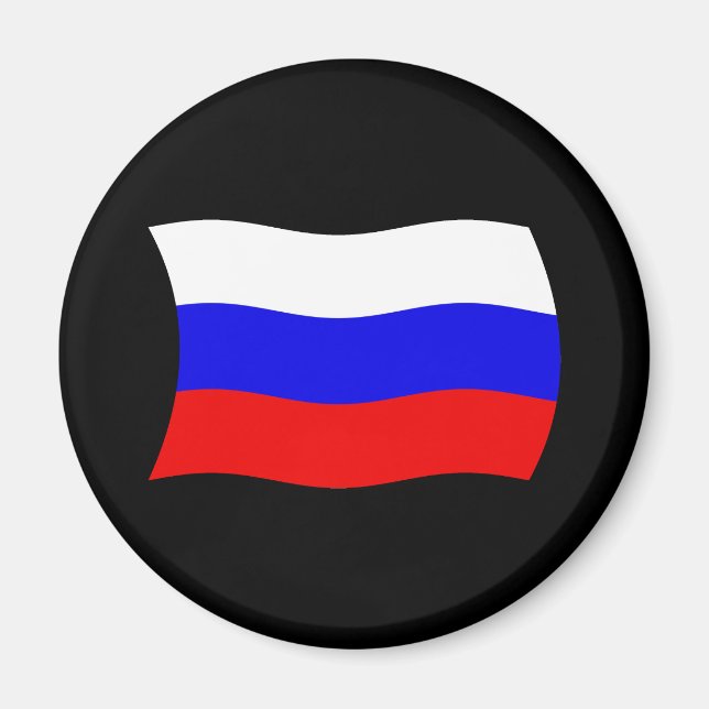 Ryssland Flagga Magnet (Framsidan)