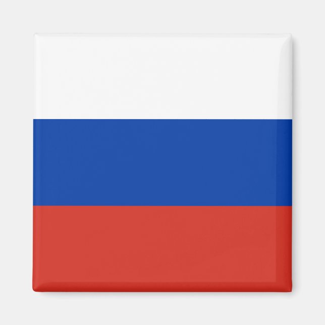 Ryssland flagga magnet (Framsidan)
