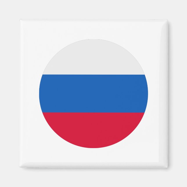 Ryssland Flagga Magnet (Framsidan)