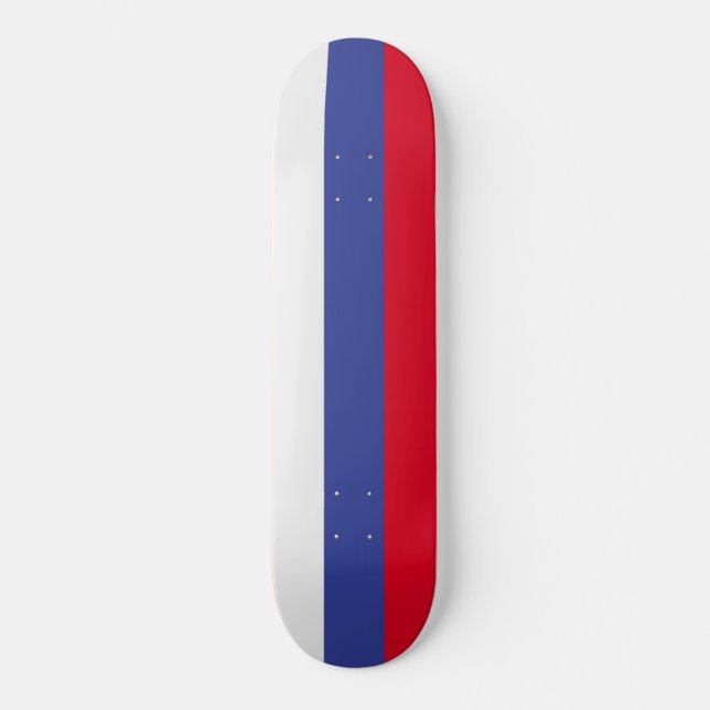 Ryssland flagga mini skateboard bräda 18,5 cm (Framsida)