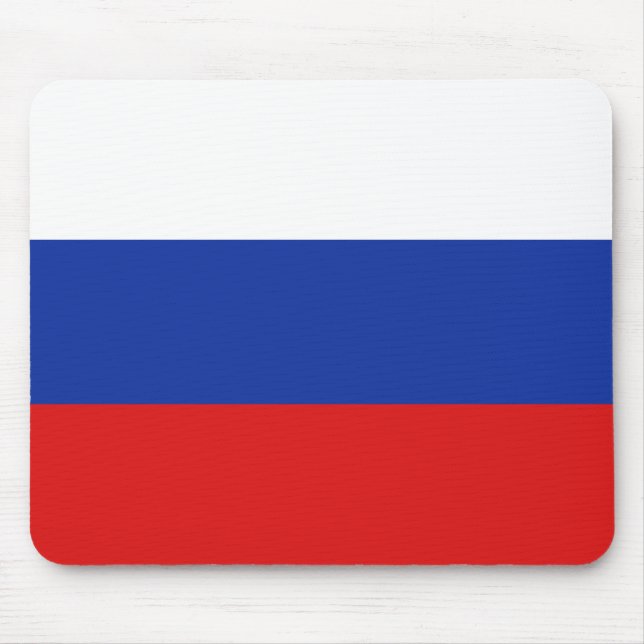 Ryssland Flagga Mousepad Musmatta (Framsidan)