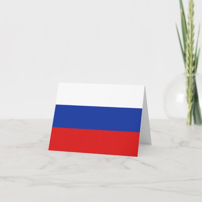 Ryssland flagga Notecard Kort (Framsida)
