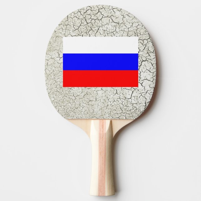 Ryssland flagga pingisracket (Framsidan)