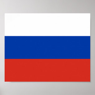 Ryssland Flagga Poster