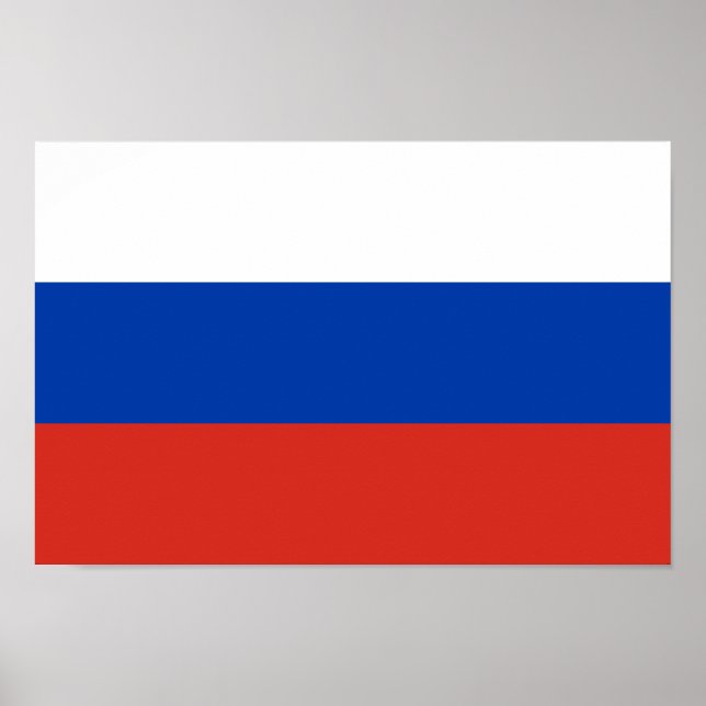 Ryssland Flagga Poster (Framsidan)