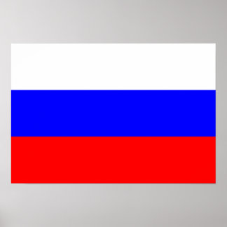 Ryssland Flagga Poster