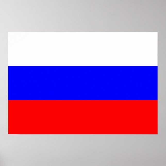 Ryssland Flagga Poster (Framsidan)
