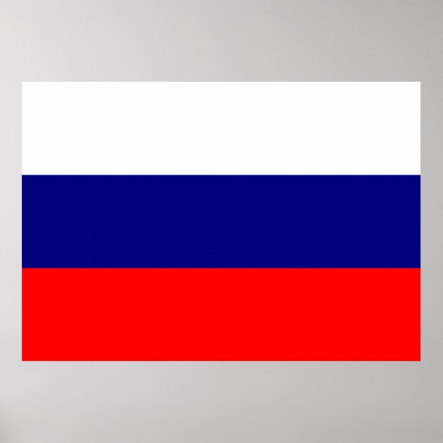 Ryssland Flagga Poster (Framsidan)