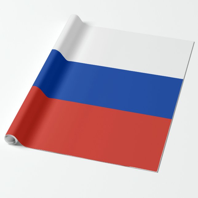 Ryssland flagga presentpapper (Utrullad)
