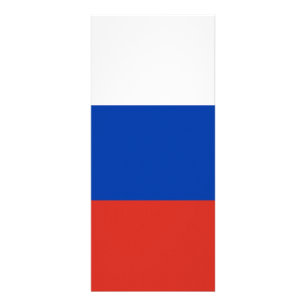 Ryssland flagga reklamkort