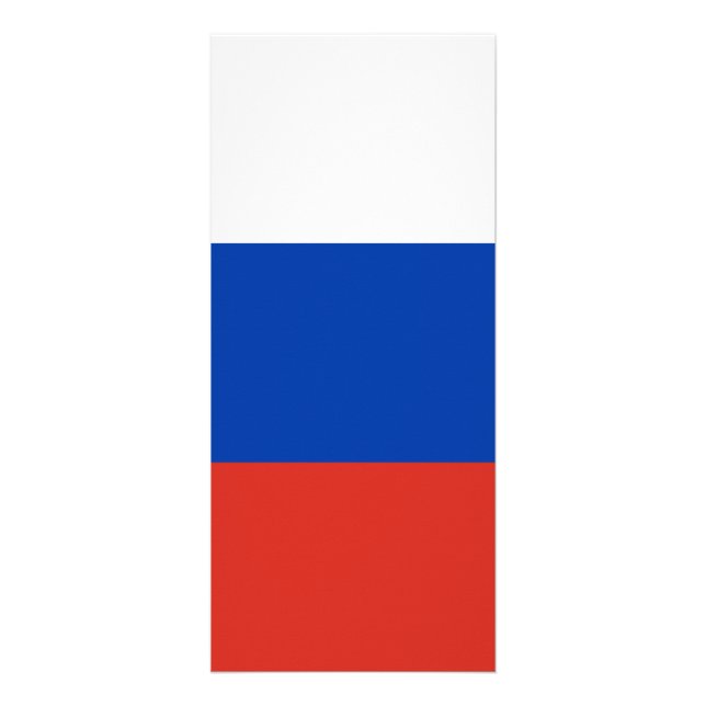 Ryssland flagga reklamkort (Framsidan)