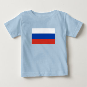 Ryssland Flagga T Shirt