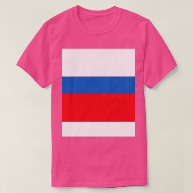Ryssland Flagga T Shirt (Design framsida)