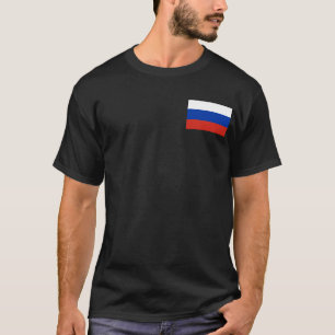 Ryssland Flagga T Shirt