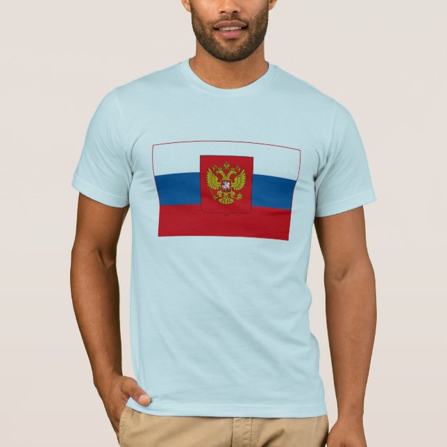 Ryssland flaggaT-tröja T-shirt (Framsida)