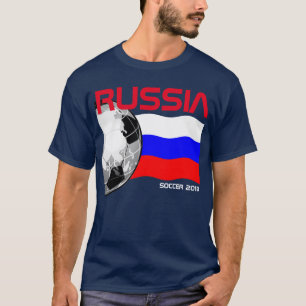 Ryssland fotbollT-tröja T Shirt