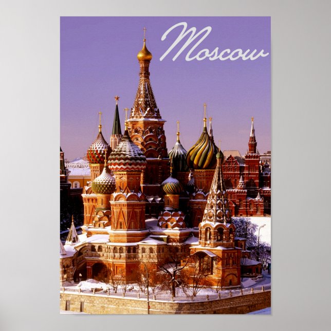 Ryssland, huvudstaden Moskva Kremlin Poster (Framsidan)