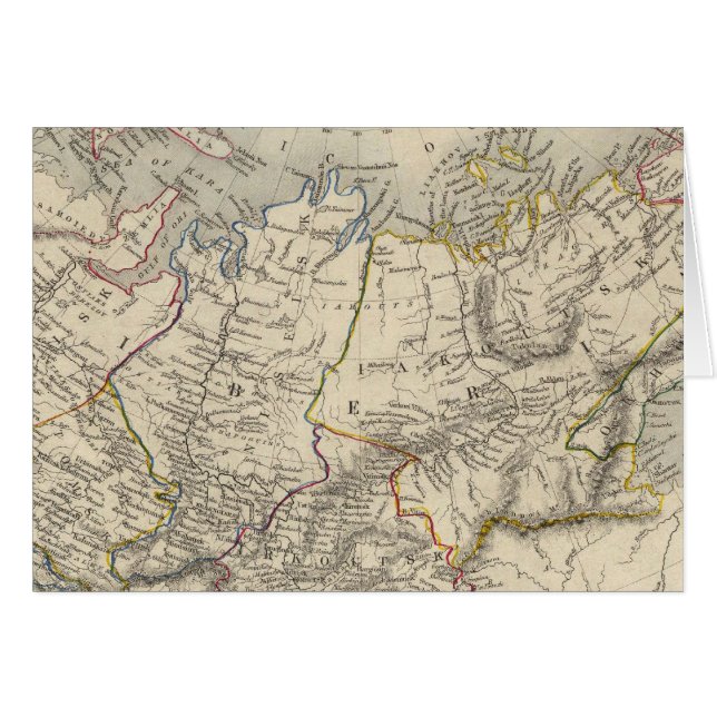 Ryssland i Asien Hälsningskort (Framsidan Horizontal)