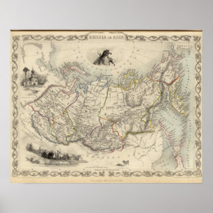 Ryssland i Asien Poster