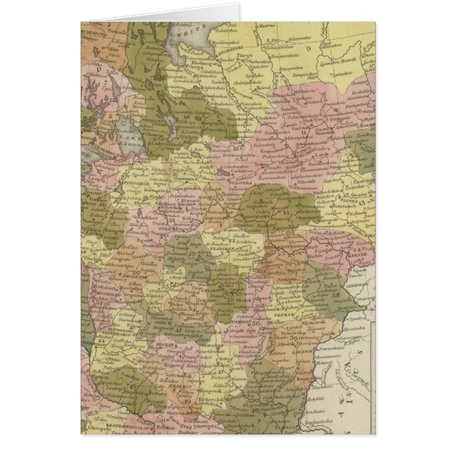 Ryssland i Europa 3 Hälsningskort (Framsidan)