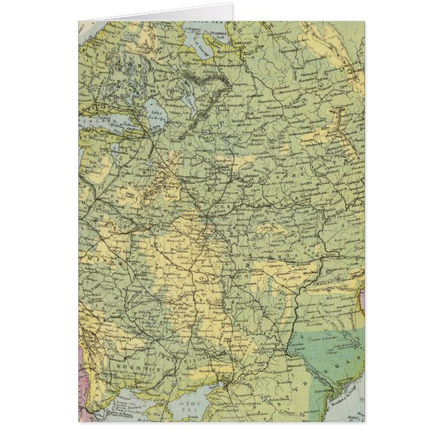 Ryssland i Europa 3 Hälsningskort (Framsidan)