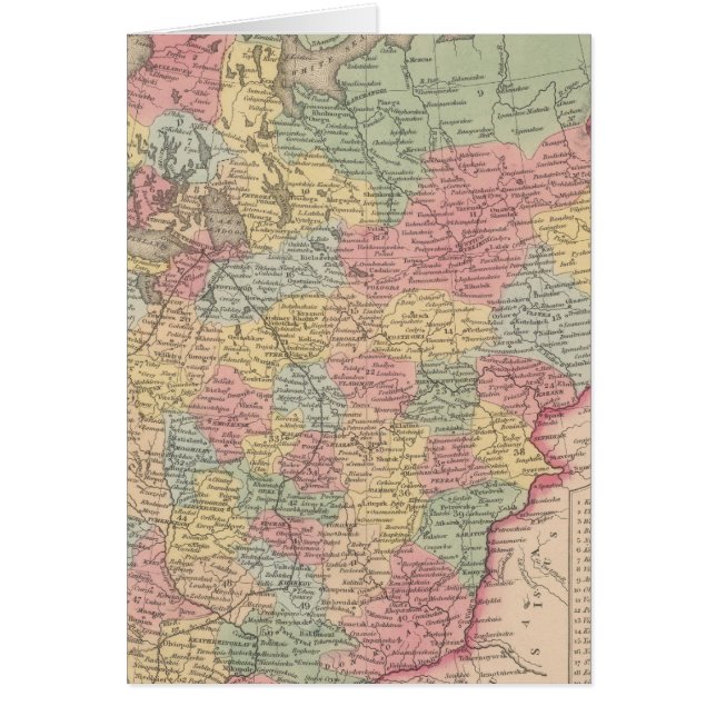 Ryssland i Europa 5 Hälsningskort (Framsidan)