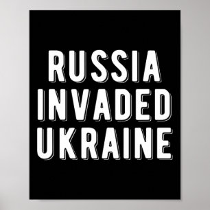 Ryssland invaderade Ukraina  Poster