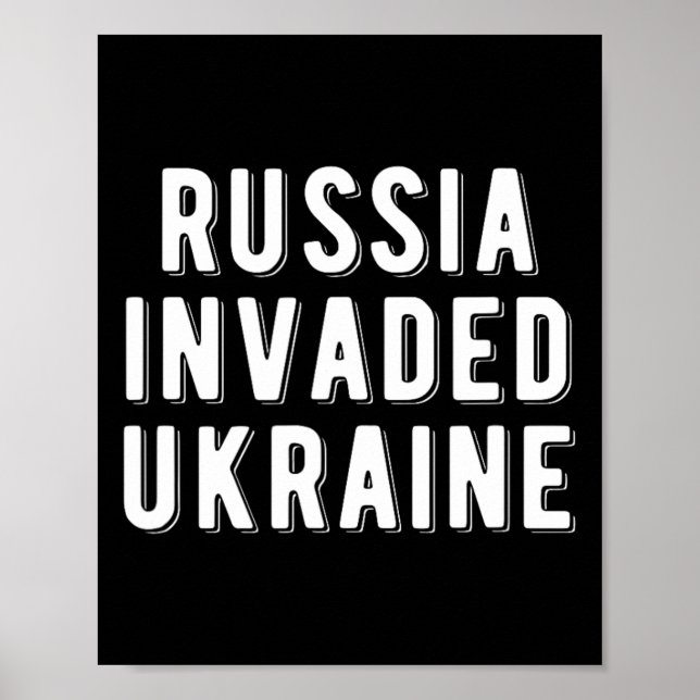 Ryssland invaderade Ukraina  Poster (Framsidan)