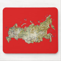 Ryssland karta Mousepad