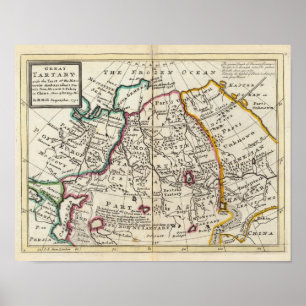 Ryssland, Kazakstan, Asien Poster