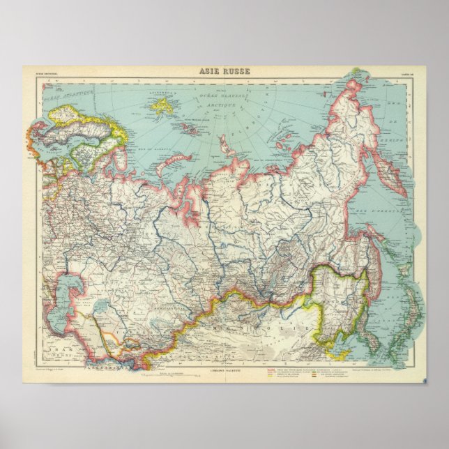 Ryssland, Korea och Asien Poster (Framsidan)