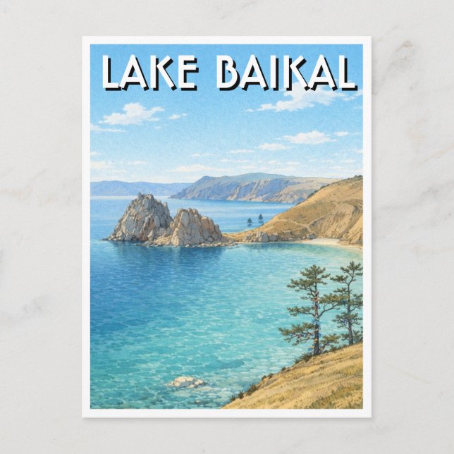 Ryssland Lake Baikal Resa Vykort (Framsida)