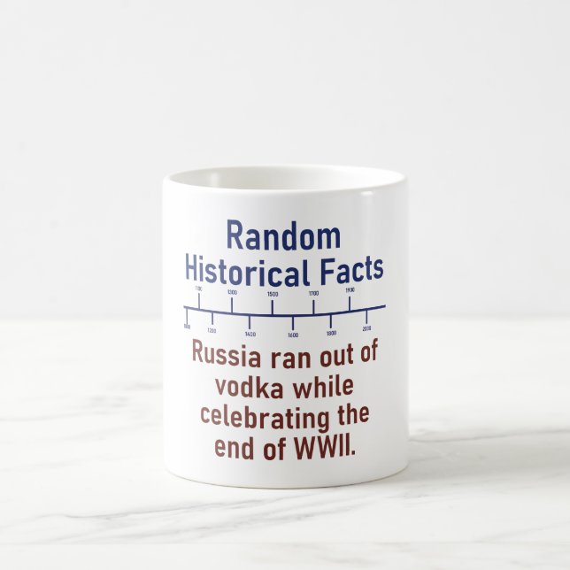 Ryssland lämnade Vodka - historiefakta Kaffemugg (Center)