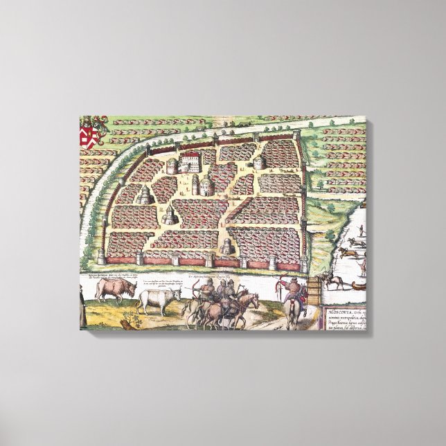 RYSSLAND: MOSCOW, 1591 CANVASTRYCK (Framsida)