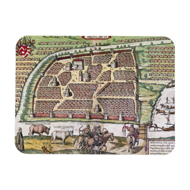 RYSSLAND: MOSCOW, 1591 MAGNET (Horisontell)