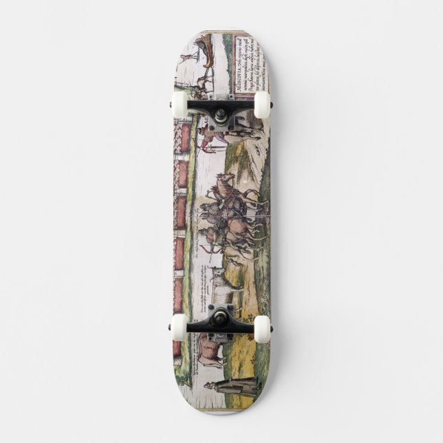 RYSSLAND: MOSCOW 1591 MINI SKATEBOARD BRÄDA 18,7 CM (Framsida)