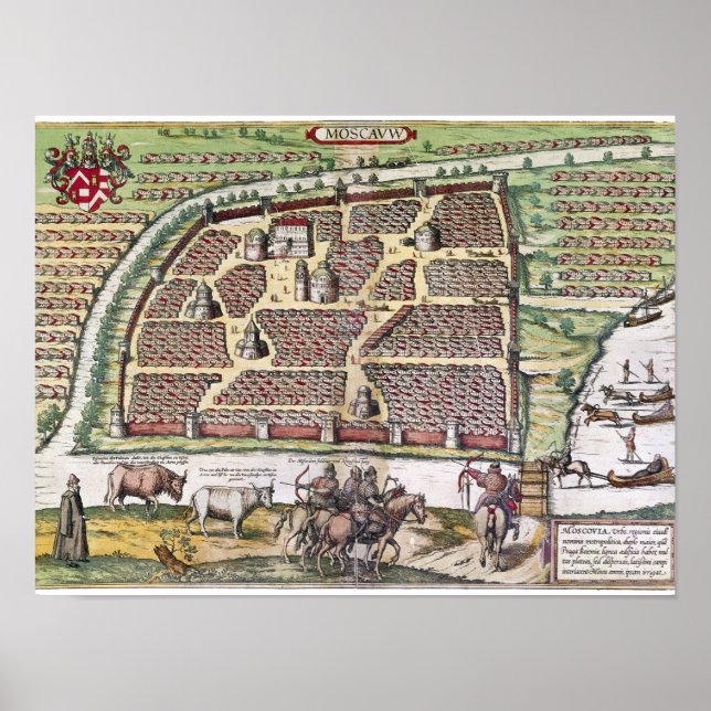 RYSSLAND: MOSCOW, 1591 POSTER (Framsidan)
