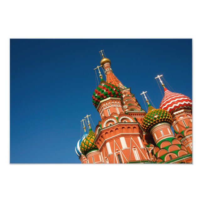 Ryssland, Moskva, Kreml, Vasilij Blessed Fototryck (Framsidan)