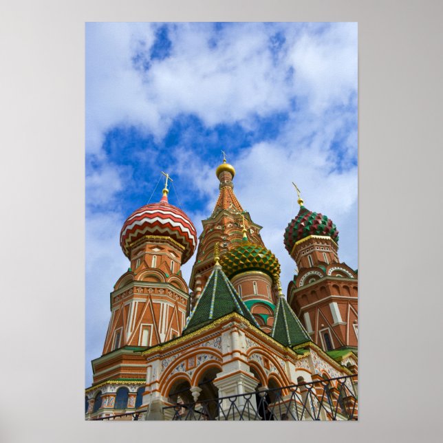 Ryssland, Moskva, Red Square, St. Basil's Poster (Framsidan)
