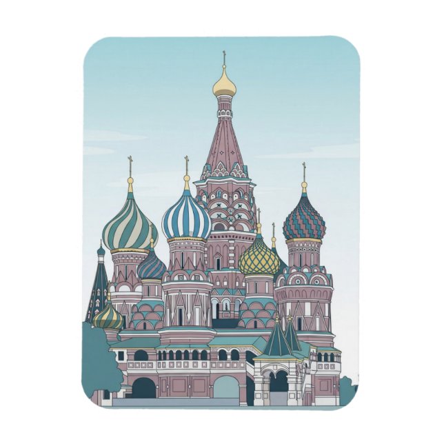 Ryssland Moskva Resa Magnet (Vertikal)