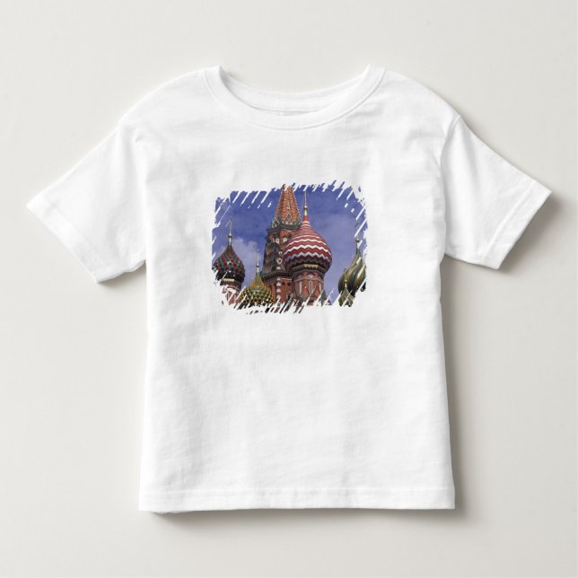 Ryssland, Moskva, Röda torget. berömd lök av St. T-shirt (Framsida)